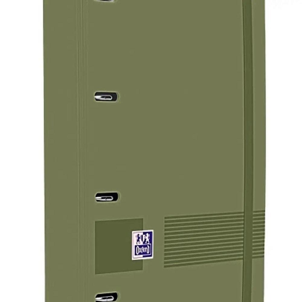 CARPETA  ANILLAS CON RECAMBIO OXFORD TAPA POLYFOAM TAMAÑO A-4+ 100 HOJAS 5X5 90GRS VERDE SAFARI