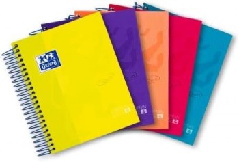 CUADERNO EUROPEANBOOK 4 OXFORD TAPA EXTRADURA  A5 COLORES SURTIDO