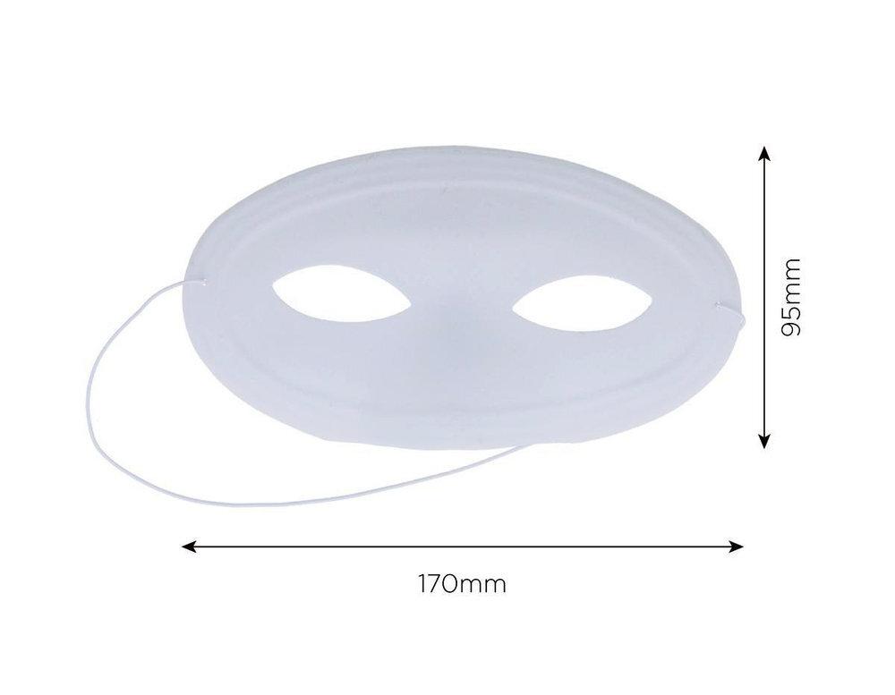 SET 12 ANTIFACES DE PVC FOLCADO BLANCO 17X9,5CM