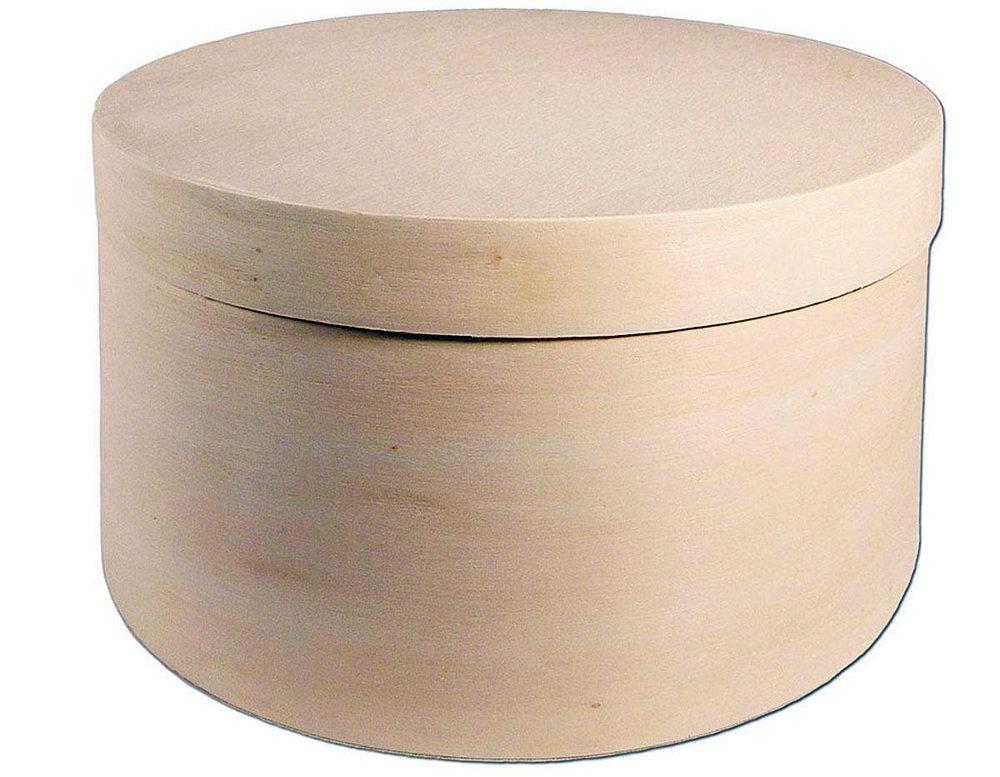 CAJA MADERA DE REDONDA 9X5CM