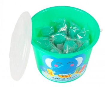 MY FIRST PLASTILINA BABY JOVI BUCKET ESCOLAR 40 PASTILLAS 38 G COLORES SURTIDOS (10 UDS X 4 COLORES) (+ 12 MESES)
