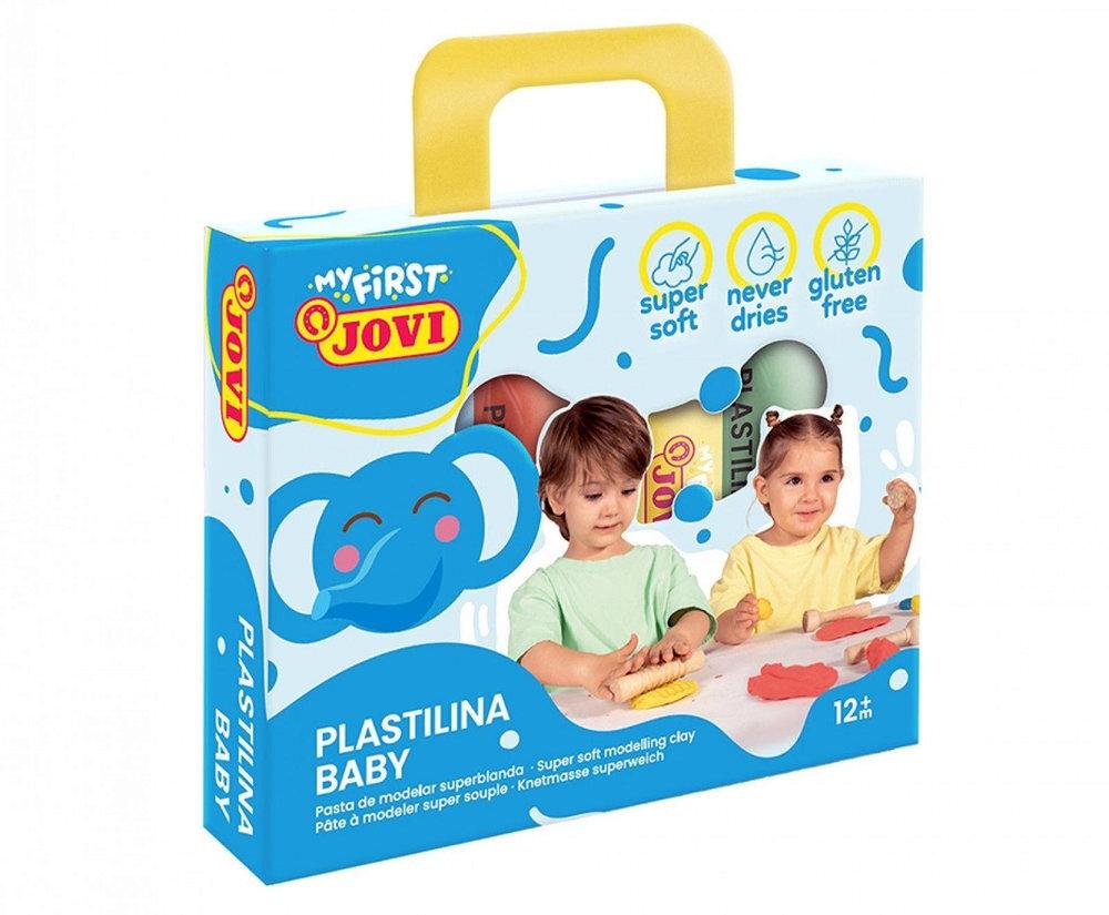 MY FIRST PLASTILINA BABY JOVI ESTUCHE 4 PASTILLAS 38 G COLORES SURTIDOS (+ 12 MESES)