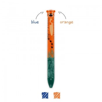 BOLIGRAFO 2 COLORES CLICK&CLACK TIGER