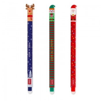 SET 3 BOLIGRAFOS BORRABLES LEGAMI NAVIDAD