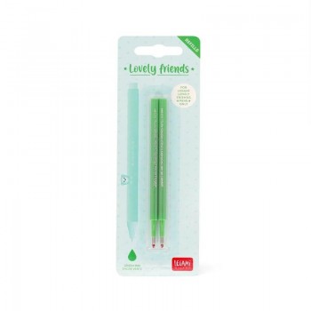 SET 2 RECAMBIOS BOLIGRAFO GEL LEGAMI VERDE