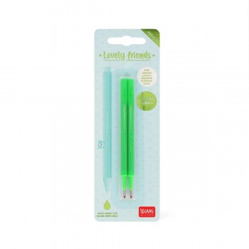 SET 2 RECAMBIOS BOLIGRAFO GEL LEGAMI VERDE NEON