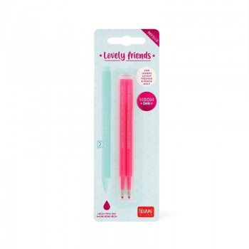 SET 2 RECAMBIOS BOLIGRAFO GEL LEGAMI ROSA NEON