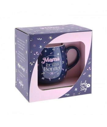 TAZA OVALADA MAMA BRILLAS BONITO