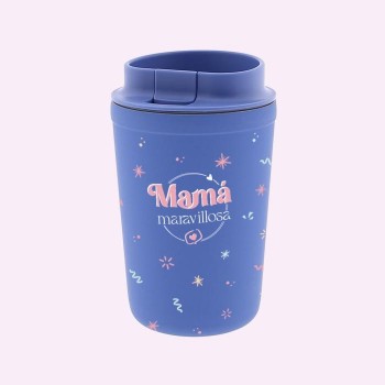 VASO TERMICO CON TAPA 350ML MAMA MARAVILLOSA