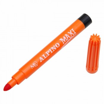 ROTULADORES ALPINO MAXI COLOR NARANJA 12 U