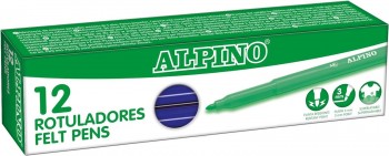 ROTULADORES ALPINO MAXI COLOR AZUL OSCURO 12 U