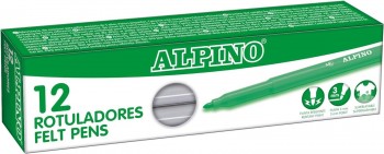 ROTULADORES ALPINO MAXI COLOR GRIS 12U