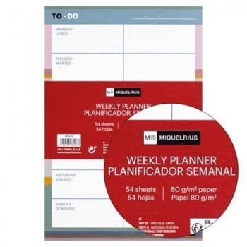 PLANNER 2024 MIQUELRIUS SEMANAL VERTICUAL A5 TO-DO