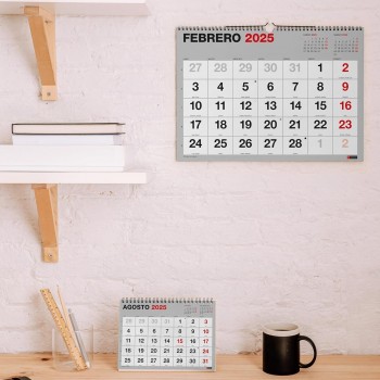 CALENDARIO PARED 2025 A3 NUMEROS GRANDES BASIC