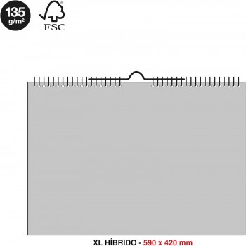 CALENDARIO PARED XL NUMEROS GRANDES&ESCRIBIR BASIC