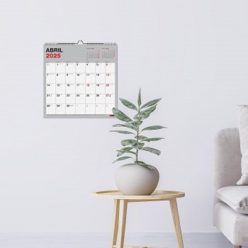 CALENDARIO PARED 2025 30X30 PARA ESCRIBIR BASIC