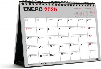 CALENDARIO SOBREMESA 2025 A5 PARA ESCRIBIR BASIC