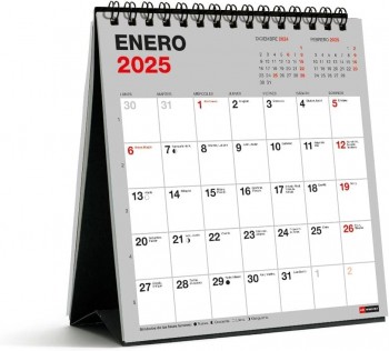 CALENDARIO SOBREMESA 2025 14X15 PARA ESCRIB BASIC