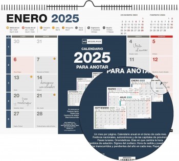 CALENDARIO PARED 2025 A3 COMPLETO