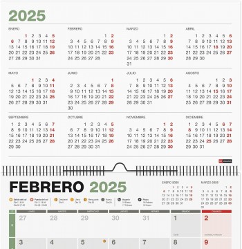 CALENDARIO PARED 2025 A3 COMPLETO