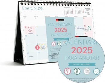 CALENDARIO SOBREMESA 2025 A5 LOVELY