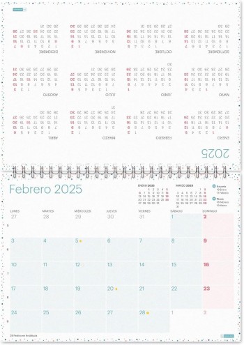 CALENDARIO SOBREMESA 2025 A5 LOVELY