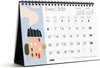 CALENDARIO SOBREMESA 2025 A5 CASAS