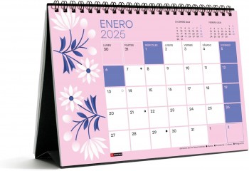 CALENDARIO SOBREMESA 2025 A5 FLORES