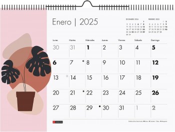 CALENDARIO PARED 2025 A3 PAISAJES