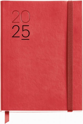 AGENDA ANUAL 2025 MIQUELRIUS JOURNAL 122X168 S/V LUXOR FLX ROJO