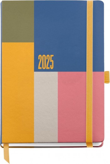 AGENDA ANUAL 2025 MIQUELRIUS JOURNAL 122X168 D/P COLOR BLOCK