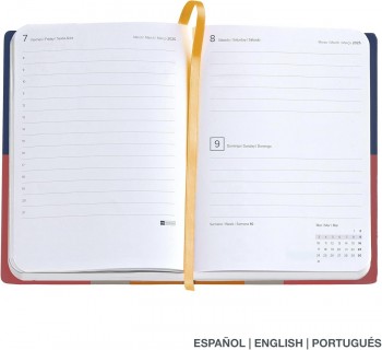 AGENDA ANUAL 2025 MIQUELRIUS JOURNAL 122X168 D/P COLOR BLOCK