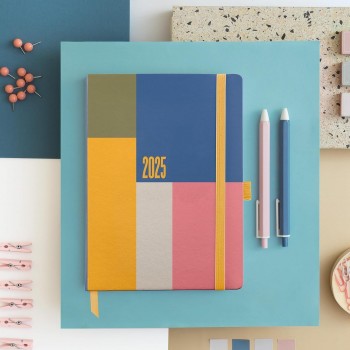 AGENDA ANUAL 2025 MIQUELRIUS JOURNAL 122X168 D/P COLOR BLOCK