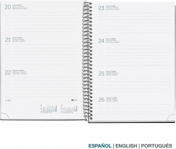 AGENDA ANUAL 2025 MIQUELRIUS PLUS 155x213 S/V CALM AQUA