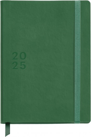 AGENDA ANUAL 2025 MIQUELRIUS PLUS 155x213 D/P VERDE BASICS