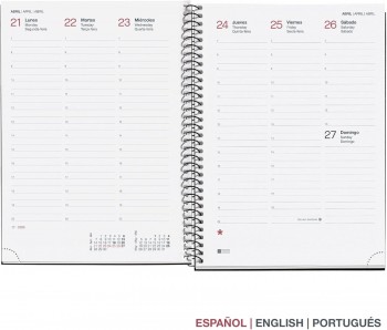 AGENDA ANUAL 2025 MIQUELRIUS PLUS 155x213 S/VV PP CITY GRIS