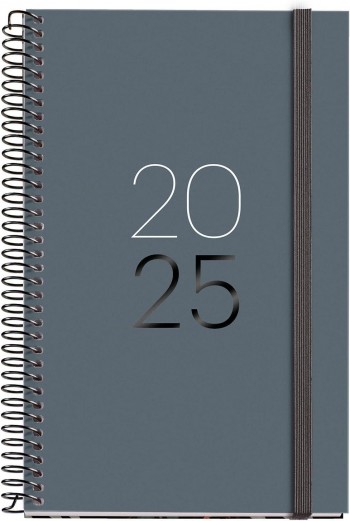 AGENDA ANUAL 2025 MIQUELRIUSACTIVA 117X182 D/P CALM GRAFITO