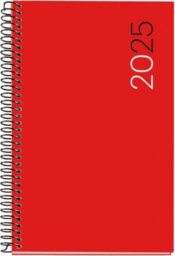 AGENDA ANUAL 2025 MIQUELRIUS ACTIVA 117X182 D/P PP CITY ROJO