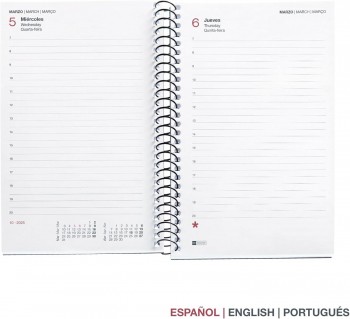 AGENDA ANUAL 2025 MIQUELRIUS ACTIVA 117X182 D/P PP CITY MARINO