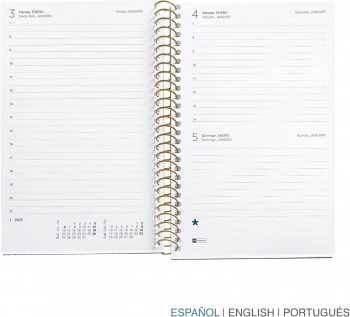 AGENDA ANUAL 2025 MIQUELRIUS ACTIVA 117X182 D/P FLOWERY