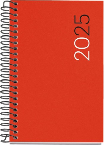 AGENDA ANUAL 2025 MIQUELRIUS CADDY 80X120 D/P PP CITY ROJO