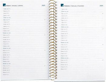 AGENDA ANUAL 2025 MIQUELRIUS CADDY 80X120 D/P FLOWERY