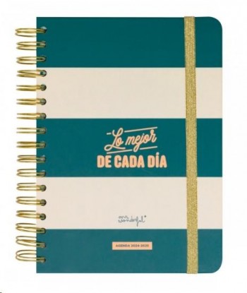 AGENDA ESCOLAR WONDERFUL 2024-2025 D/P NAVY LO MEJOR DE CADA DIA