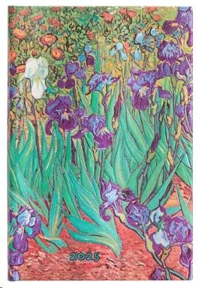 AGENDA ANUAL PAPERBLANK S/V VAN GOGHS IRISES MINI 2025