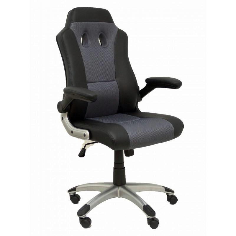SILLA GAMING TALAVE SIMILPIEL NEGRO Y GRIS