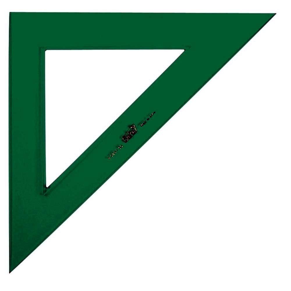 ESCUADRA 30CM ACRILICO VERDE SIN GRADUAR
