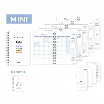 CALENDARIO SOBREMESA MINI 2025 SENFORT