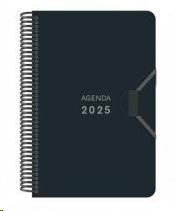 AGENDA ANUAL 2025 SENFORT 90X140 S/V POLIPROPILENO PASTEL NEGRO