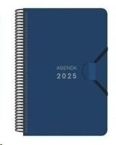 AGENDA ANUAL 2025 SENFORT 90X140 S/V POLIPROPILENO PASTEL AZUL OSCURO