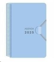 AGENDA ANUAL 2025 SENFORT 90X140 S/V POLIPROPILENO PASTEL AZUL